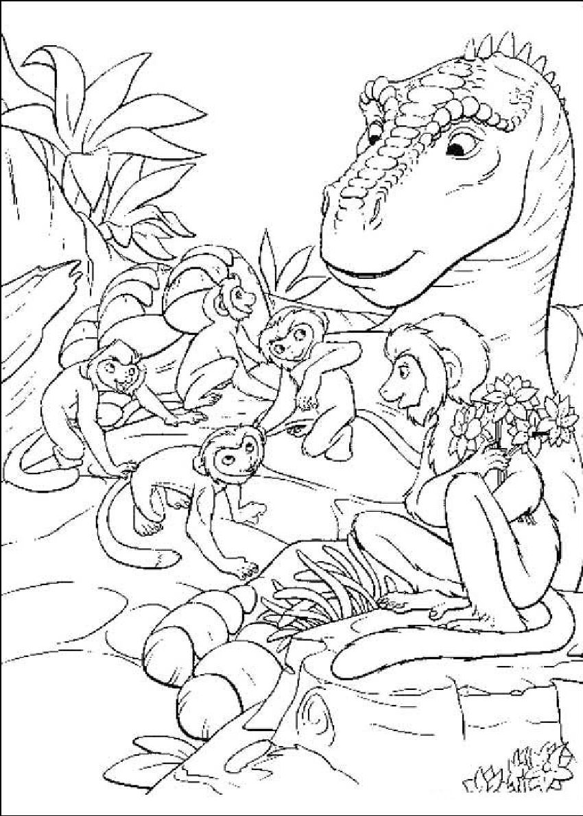 Раскраски Динозавры 10
