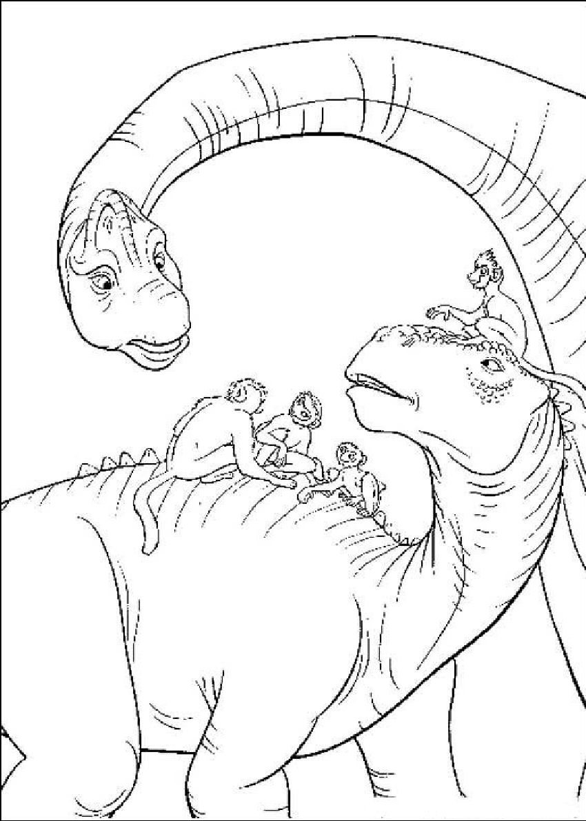 Раскраски Динозавры 11
