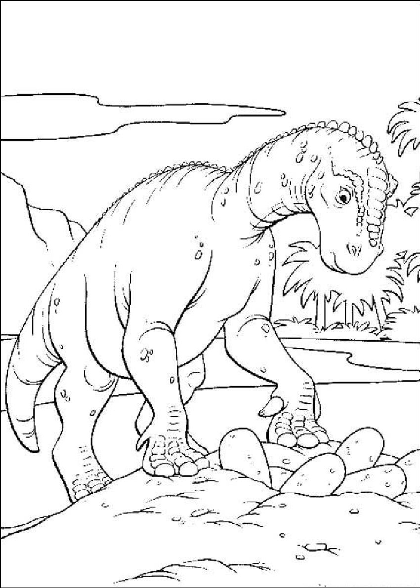 Раскраски Динозавры 15
