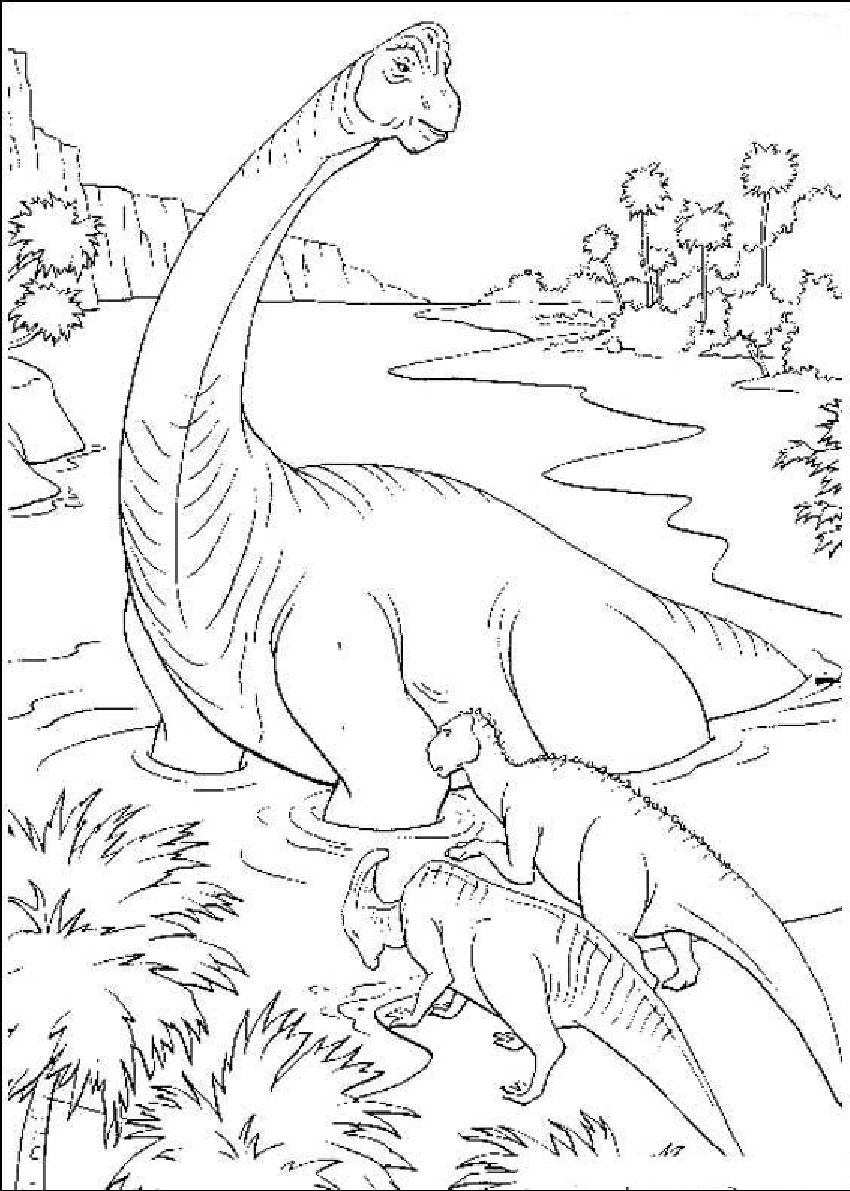Раскраски Динозавры 18