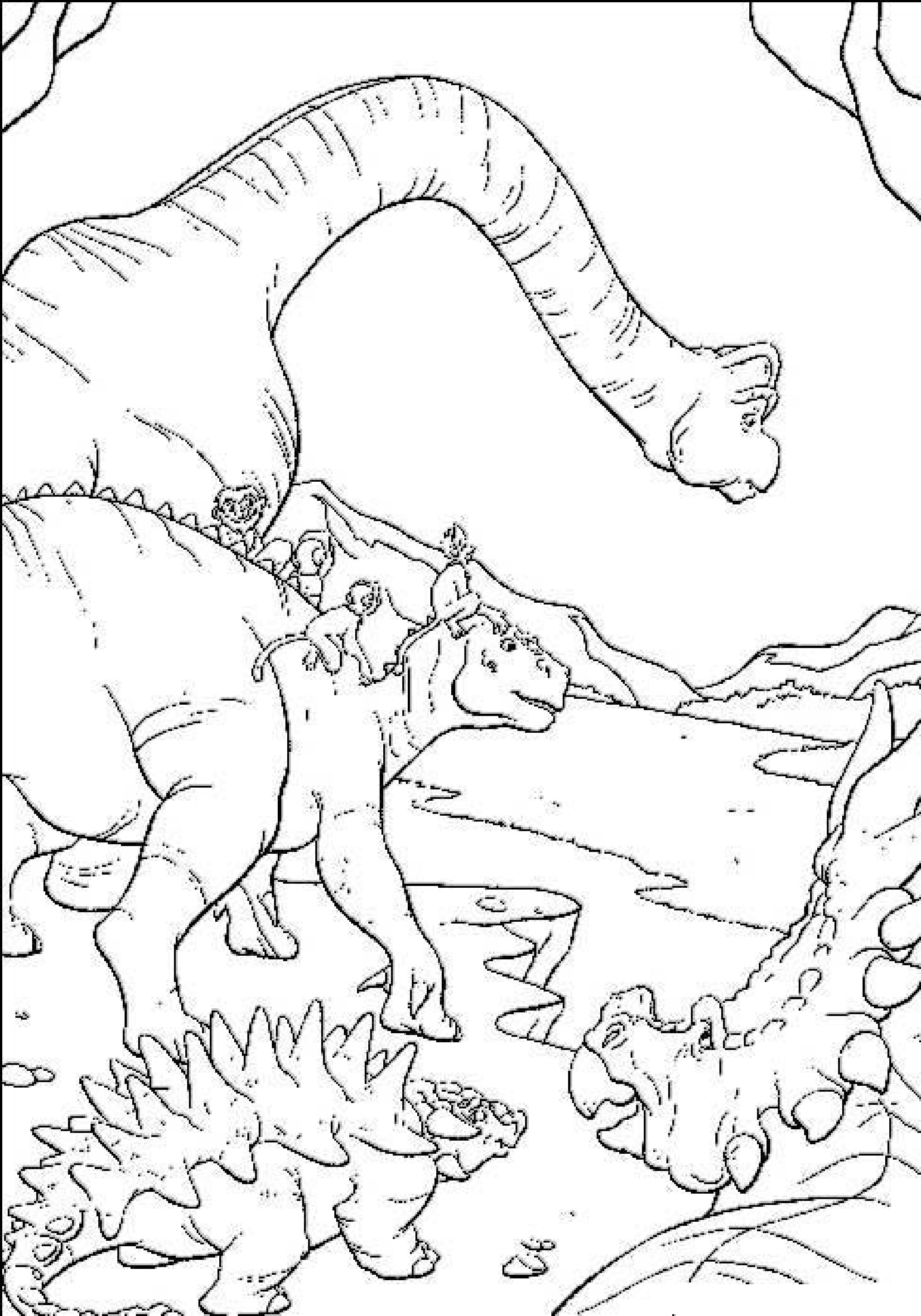Раскраски Динозавры 19