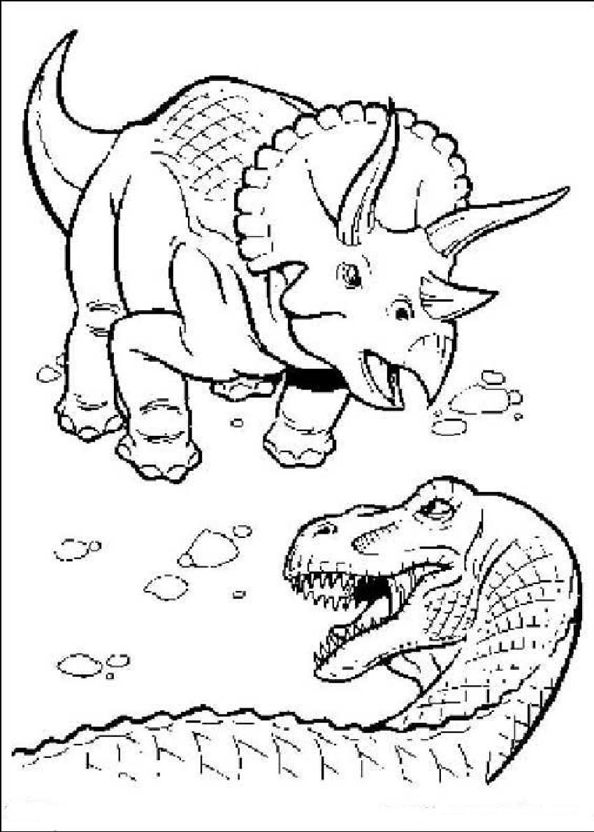 Раскраски Динозавры 3