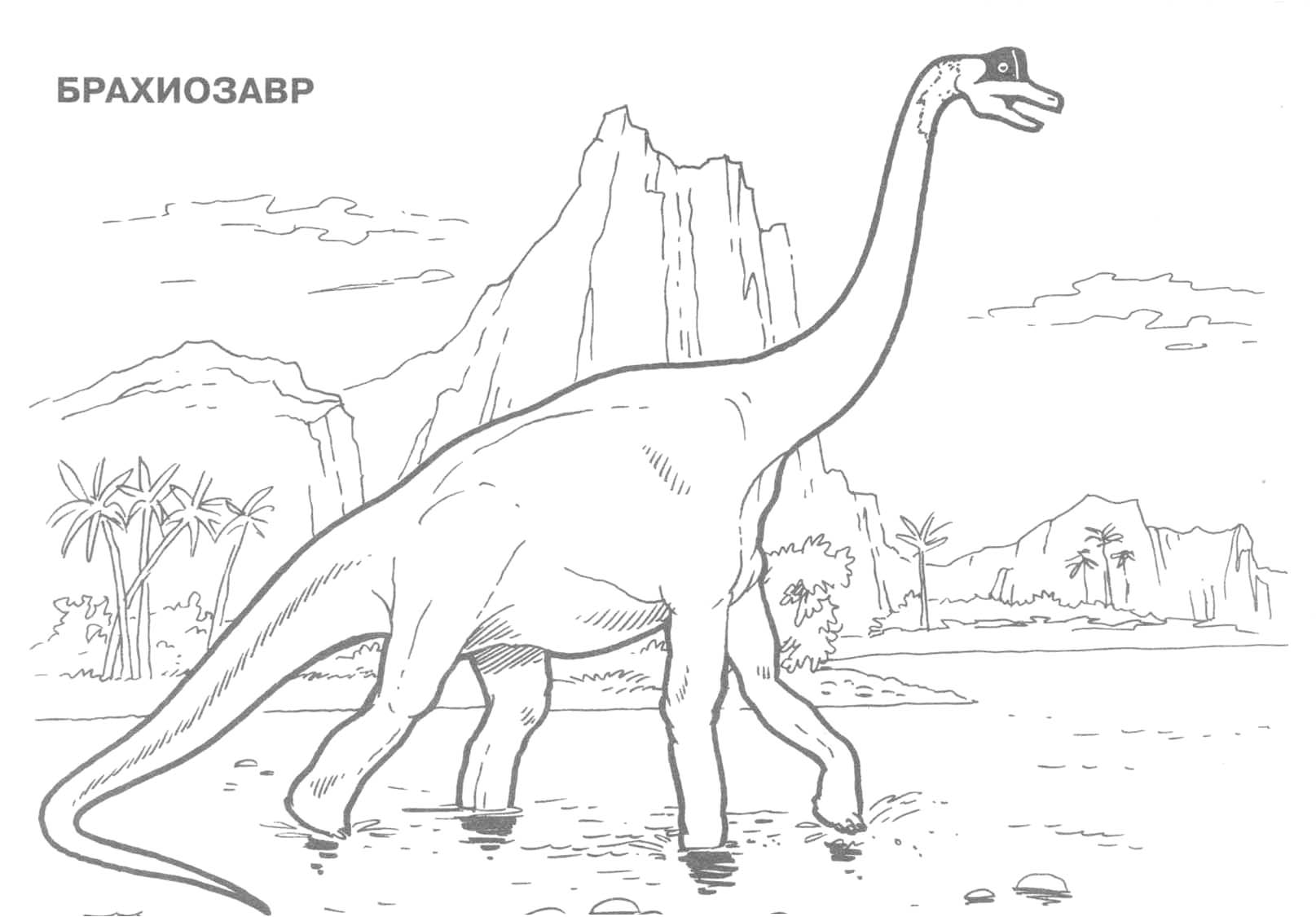 Раскраски динозавры 1