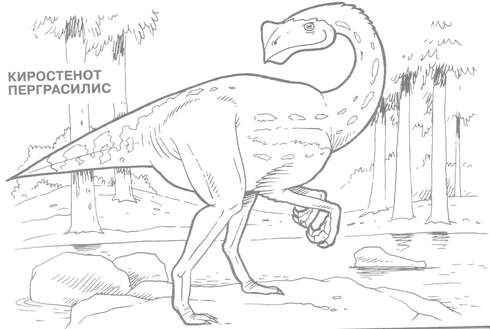 Раскраски динозавры 10