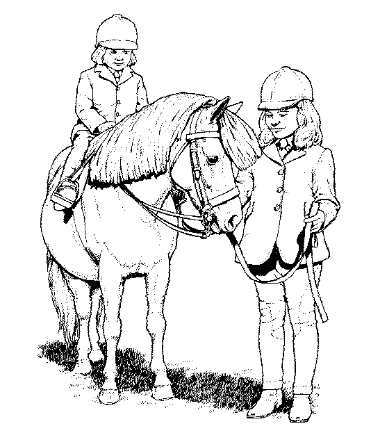 Раскраски лошади 35