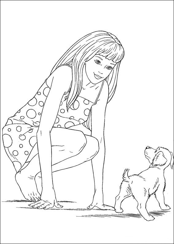 Barbie fashion coloring pages 113